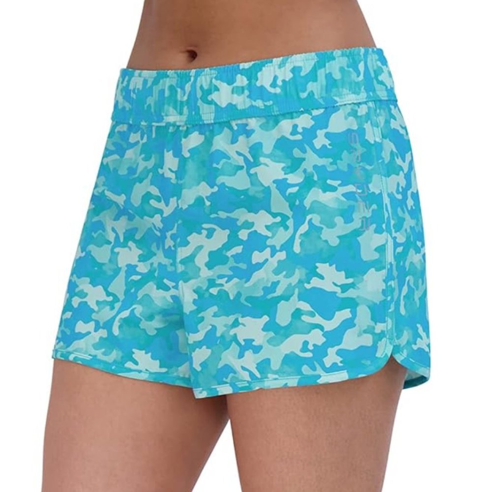 NWT SPYDER SOFT CAMO BLUE BROAD SHOER WOMEN SIZE L